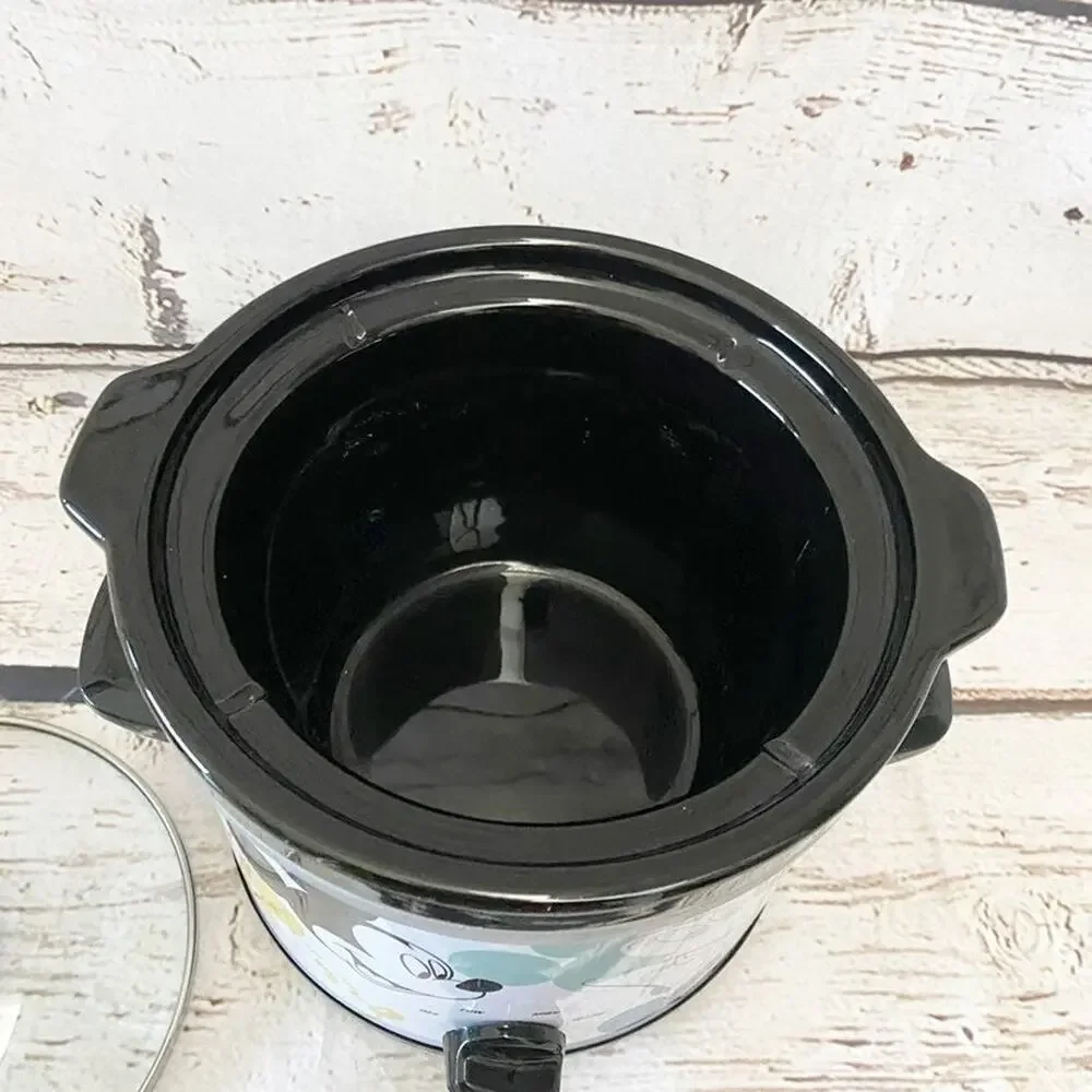 DISNEY Mickey Mouse 2 Quart Slow Cooker Crock Pot Food Warmer Dips